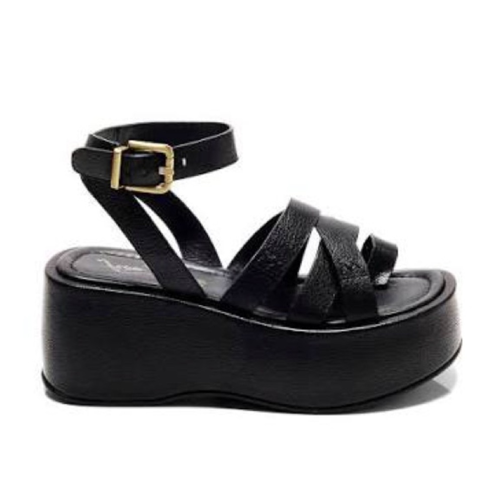 FREE PEOPLE HAZEL FLATFORM SANDALS - Picture 4 of 10